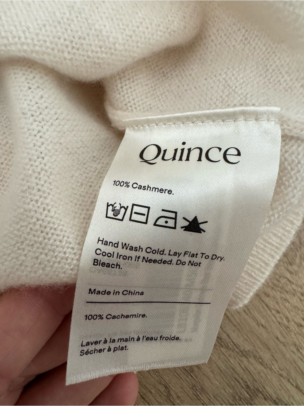 Quince Cream 100% Cashmere short sleeve cardigan - Picture 5 of 12